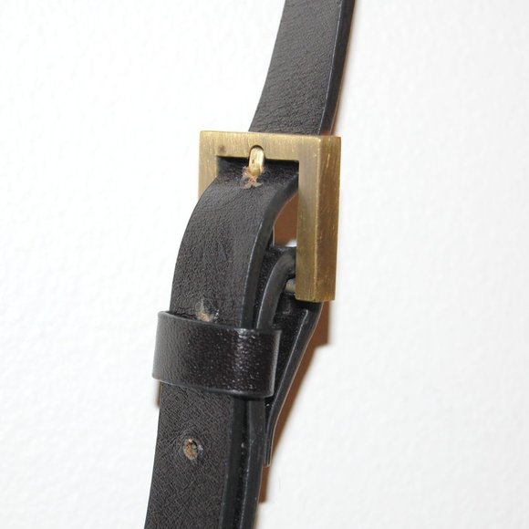 LOUVIER Black genuine Leather Cross body TOTE HAND BAG - Picture 9 of 12